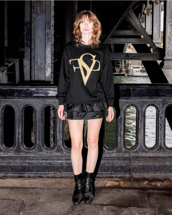 Black FSP Logo Cashmere Jumper