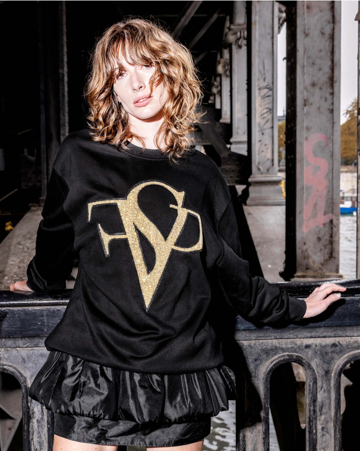 Black FSP Logo Cashmere Jumper