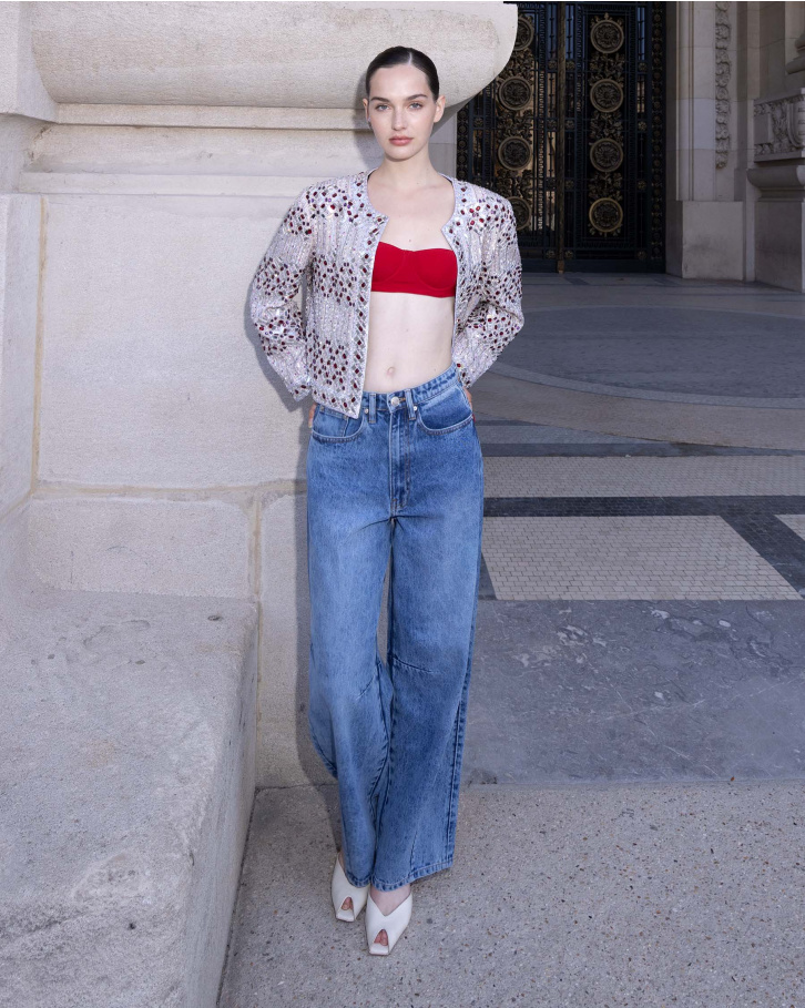 Valerie Silver Embellished Jacket