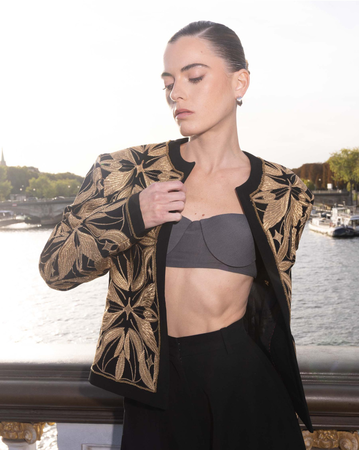 Astraea Black and Gold Jacket