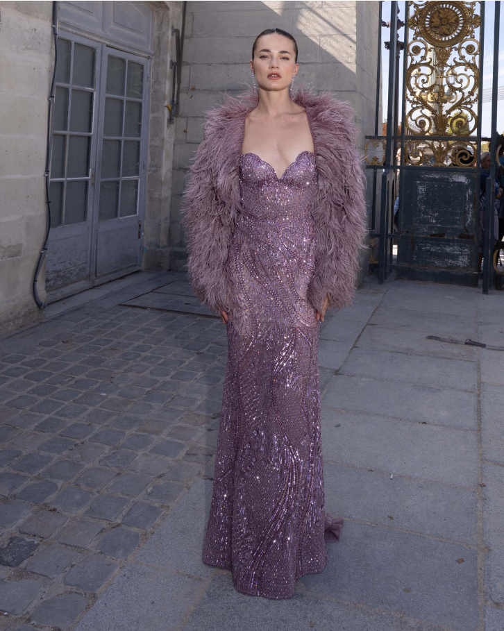 Maeve, Blush Embellished Gown