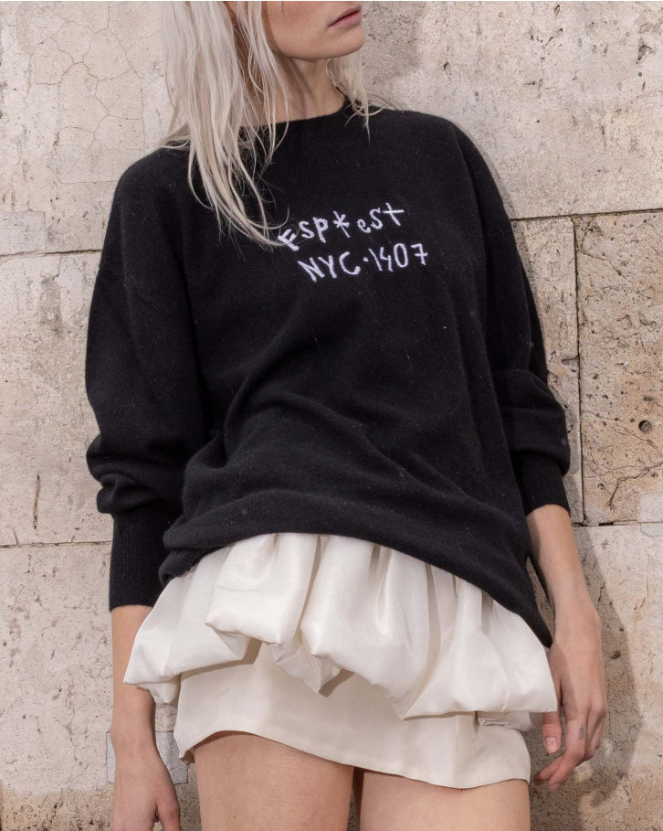 Nyc 1407 Black Cashmere Jumper
