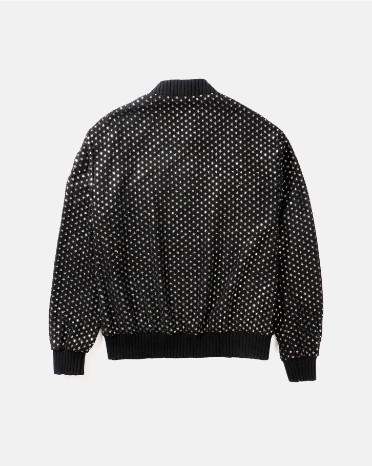 Black overall embellished jacket