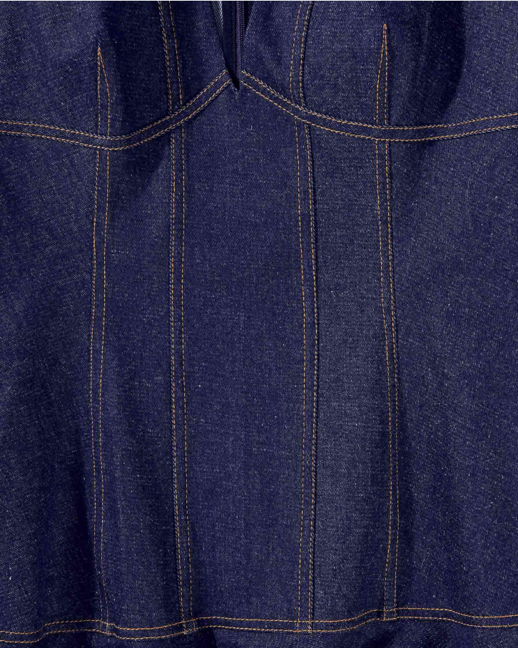 Denim short dress
