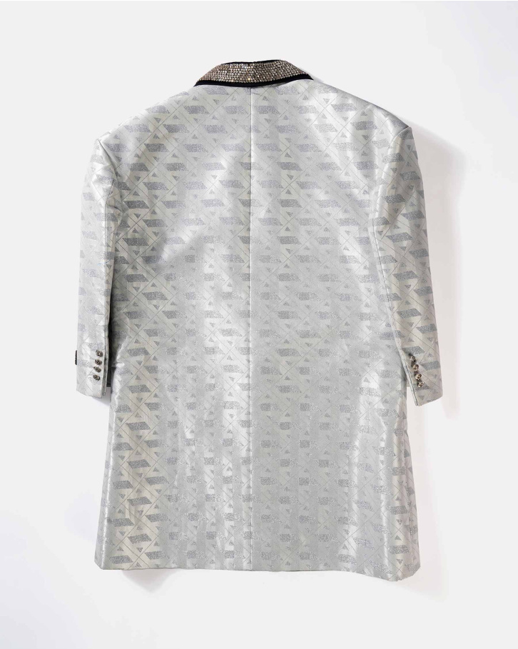 Snow white FSP embellished blazer