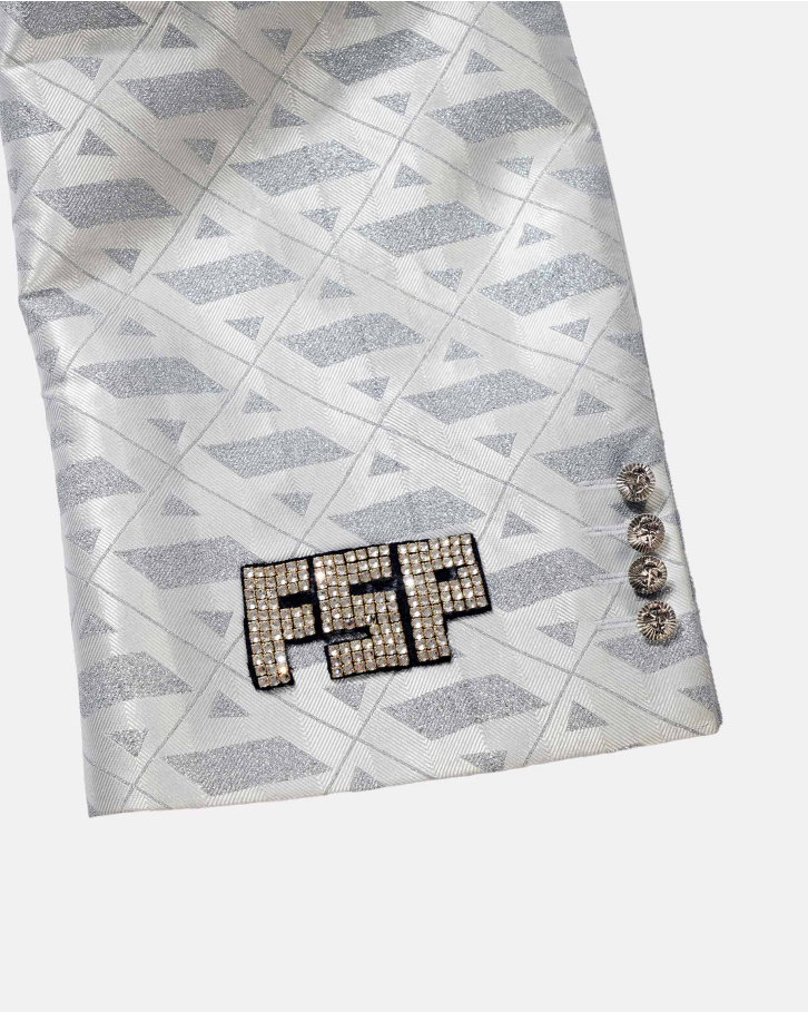Snow white FSP embellished blazer