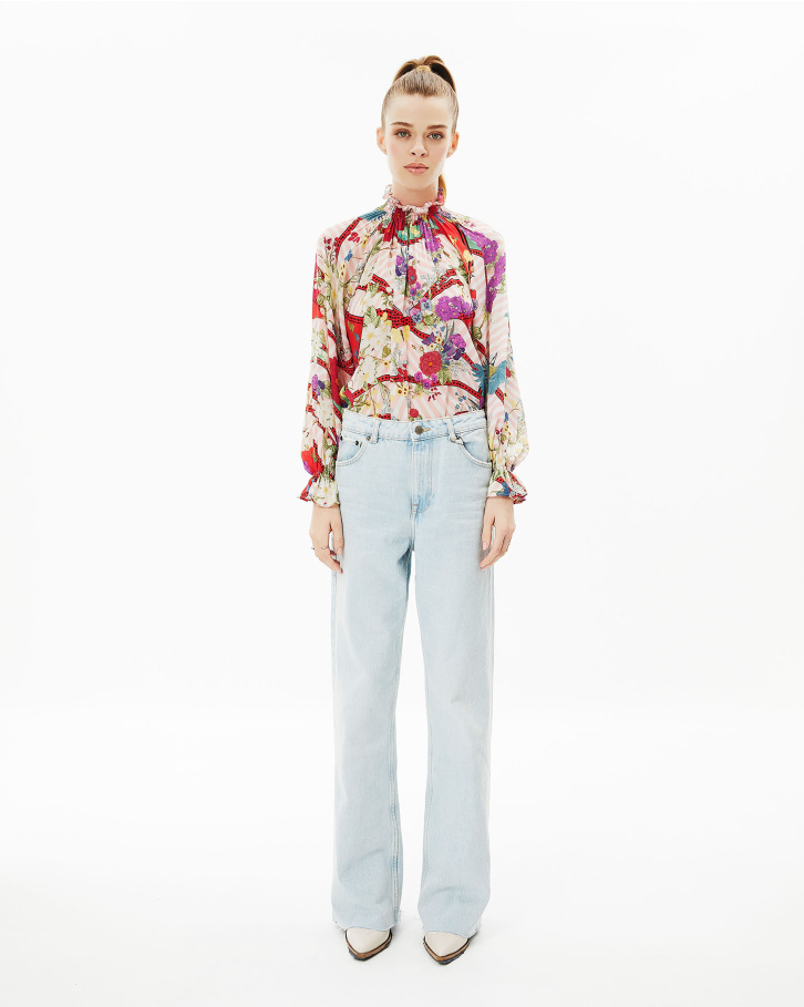 Abstract Flora Blouse