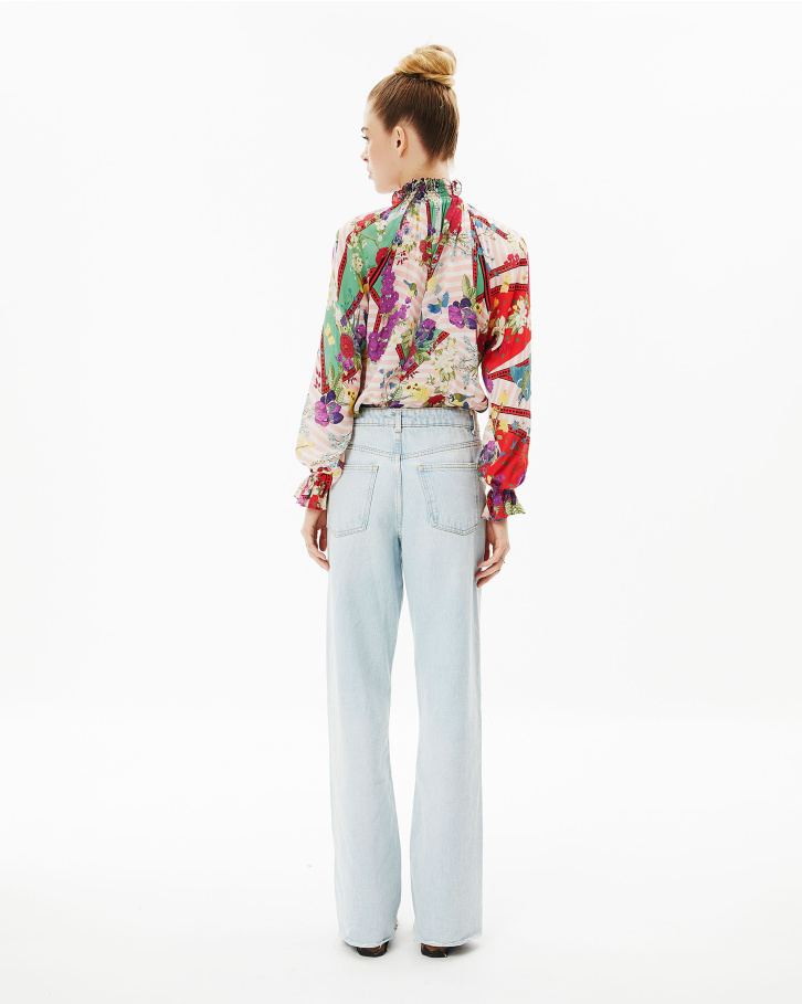 Abstract Flora Blouse