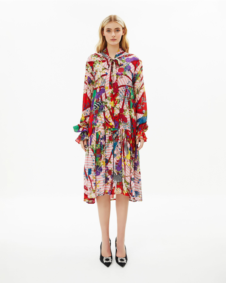 Abstract Flora Dress