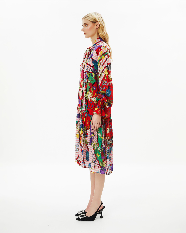 Abstract Flora Dress