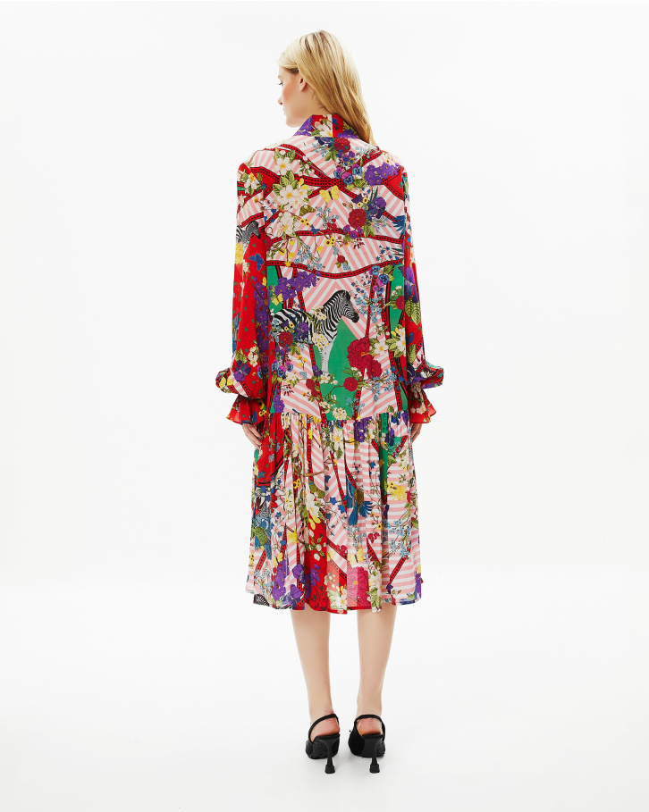 Abstract Flora Dress