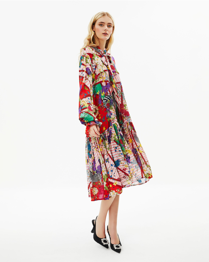 Abstract Flora Dress