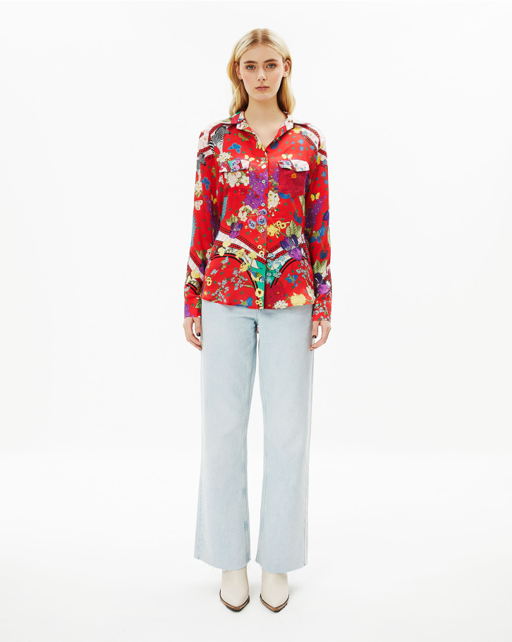 Abstract Flora Shirt