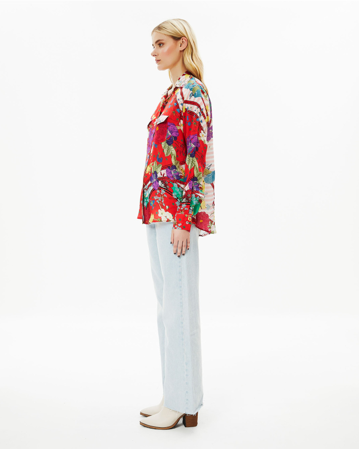 Abstract Flora Shirt