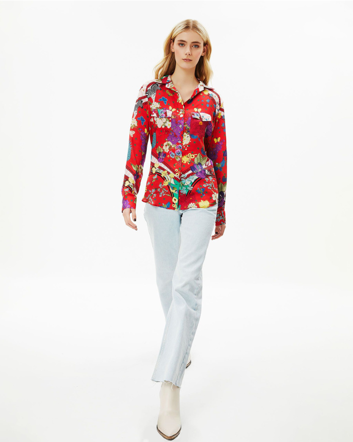 Abstract Flora Shirt