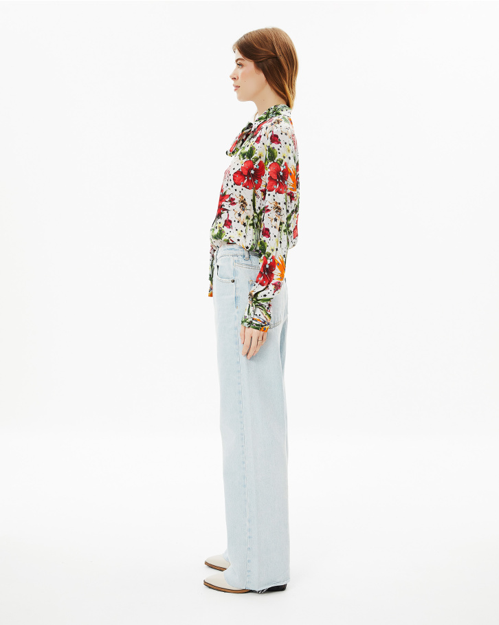 Star-Studded Floral Shirt