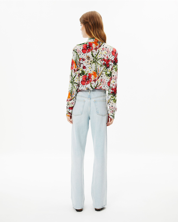 Star-Studded Floral Shirt
