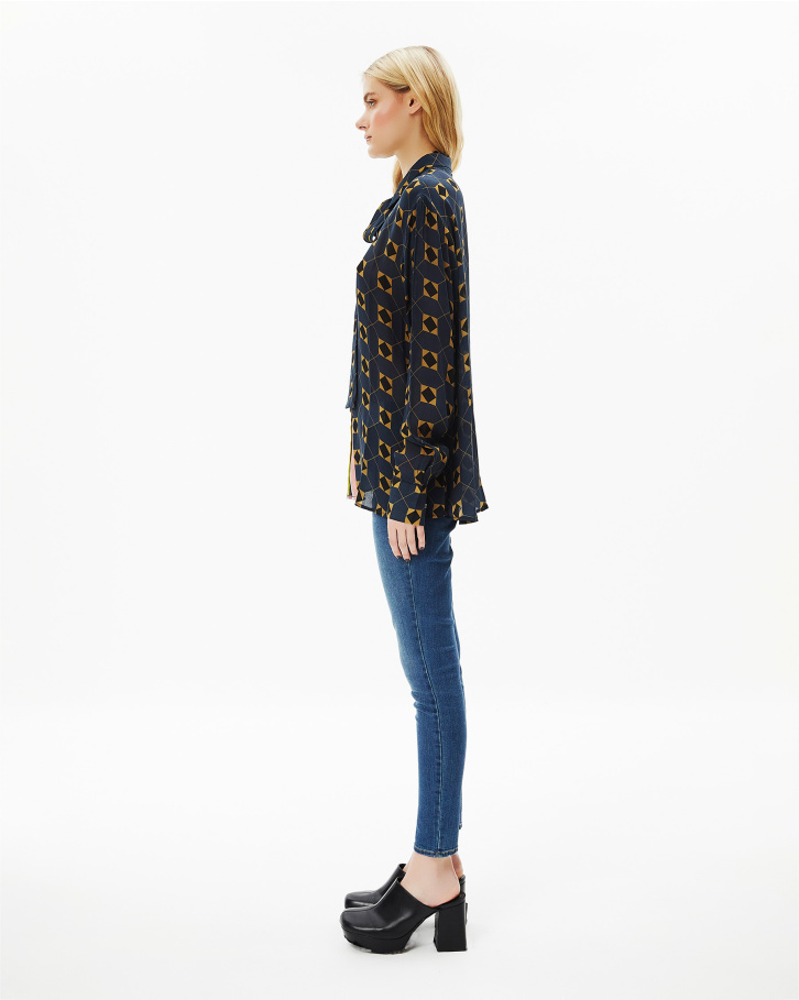 French Navy Blue Shirt