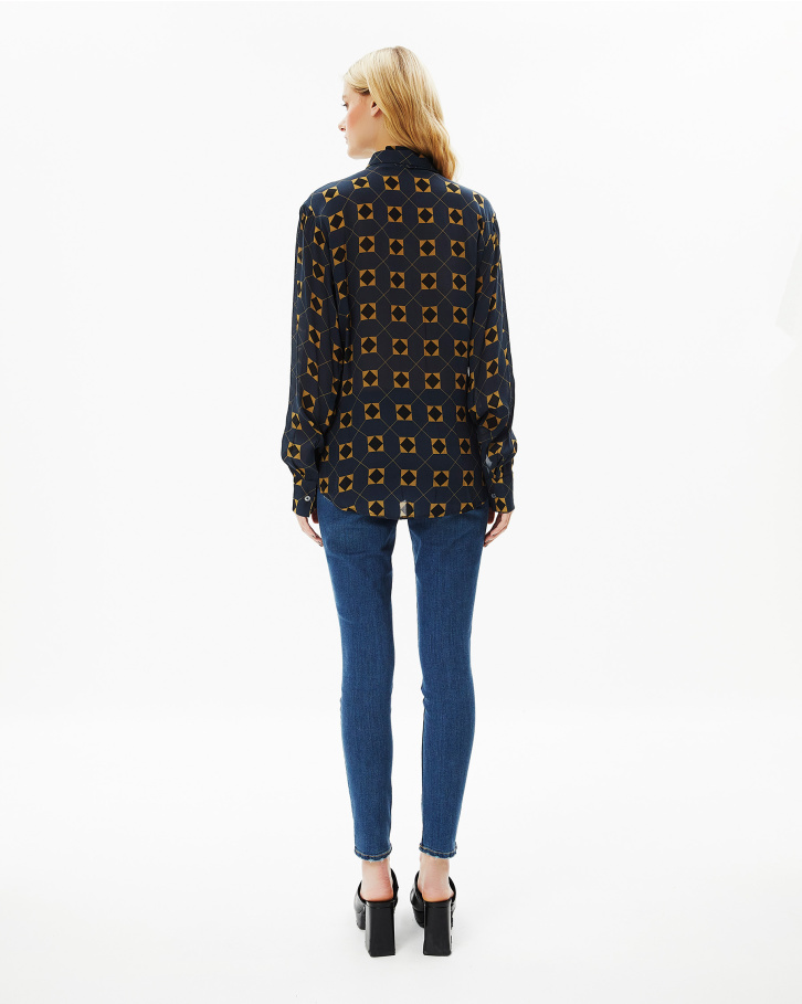 French Navy Blue Shirt