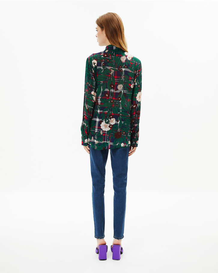Gingham Floral Shirt