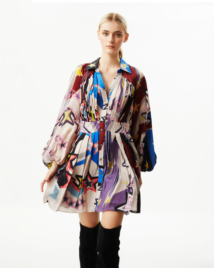 Gleam Pleated Dress