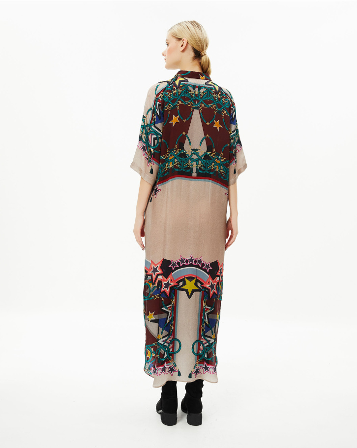 Gleam Long Shirt Dress