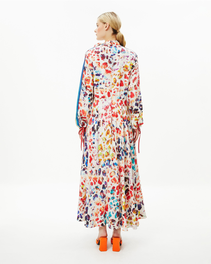 Rainbow Splash Long Dress