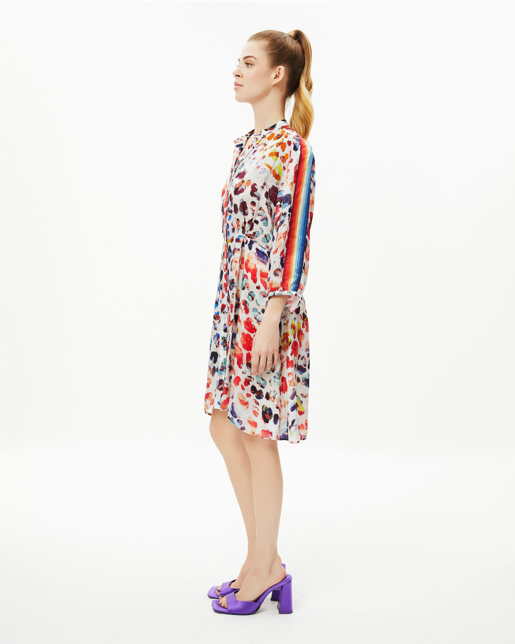 Rainbow Splash Short Dress