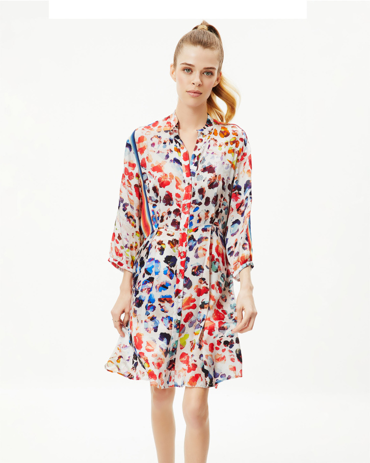 Rainbow Splash Short Dress
