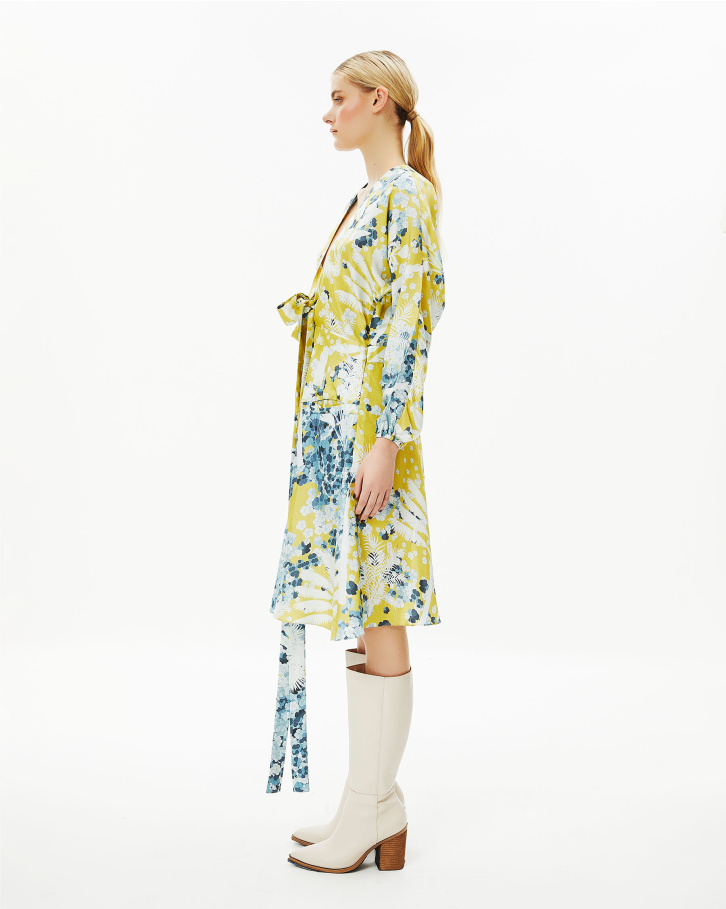 Yellow Divine Midi Dress