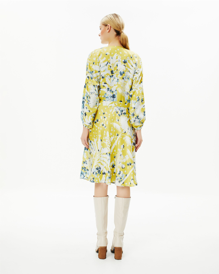 Yellow Divine Midi Dress