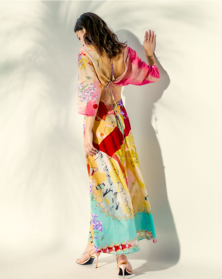 Springtime Cut-Out Maxi Dress