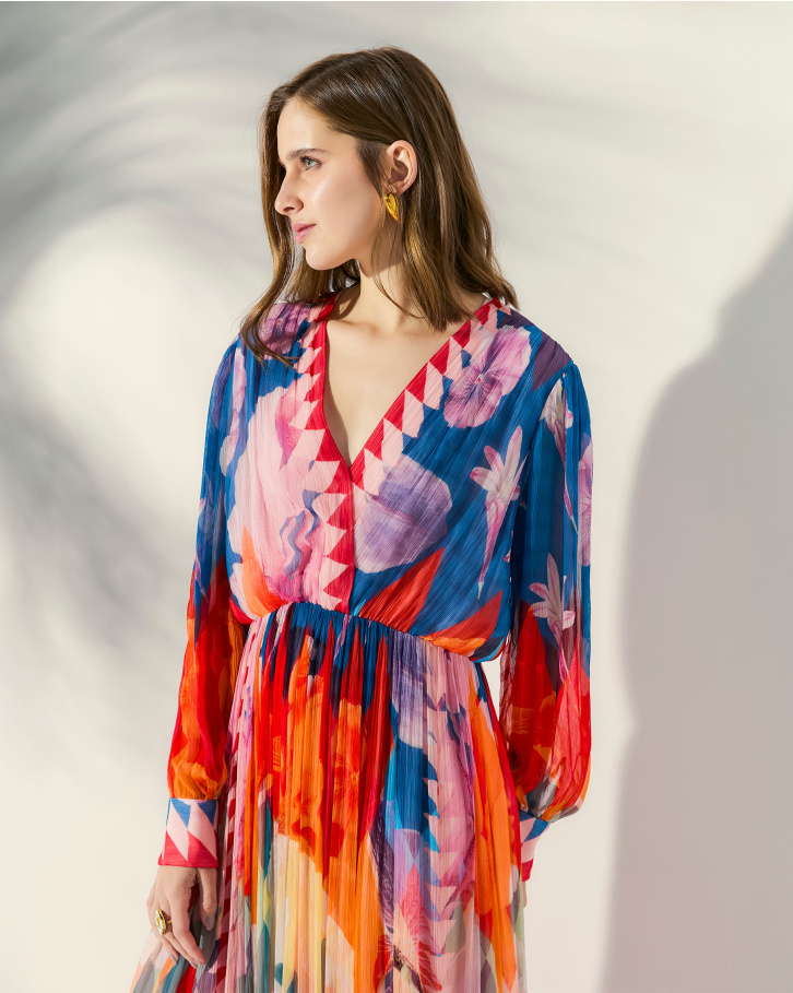 Feline Beauty Maxi dress