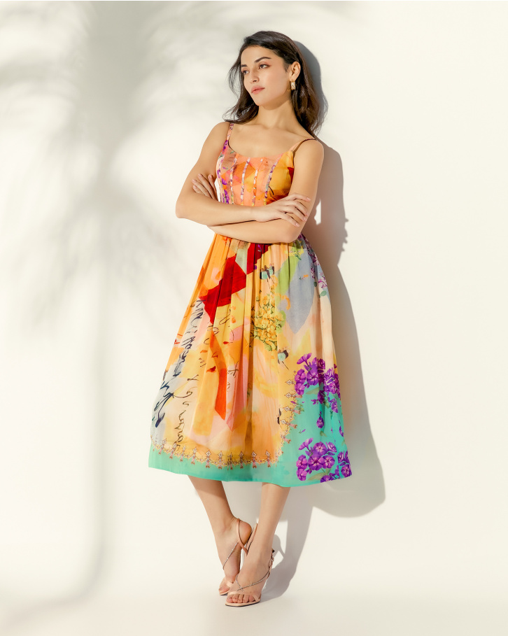 Springtime midi dress