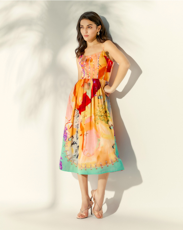 Springtime midi dress
