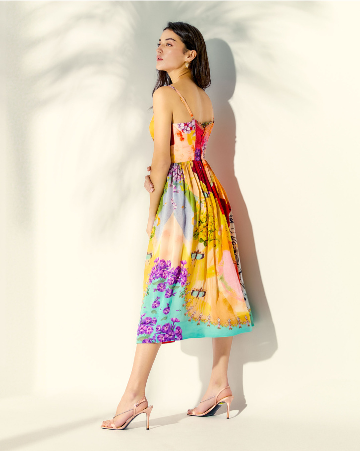 Springtime midi dress