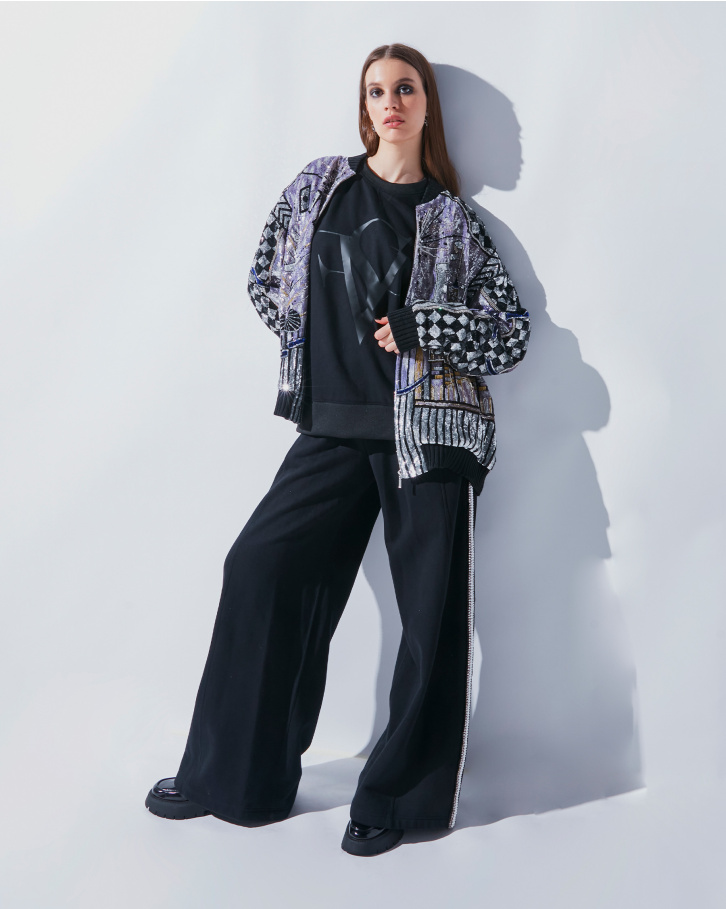 Salvo oversized hand embellished jacket