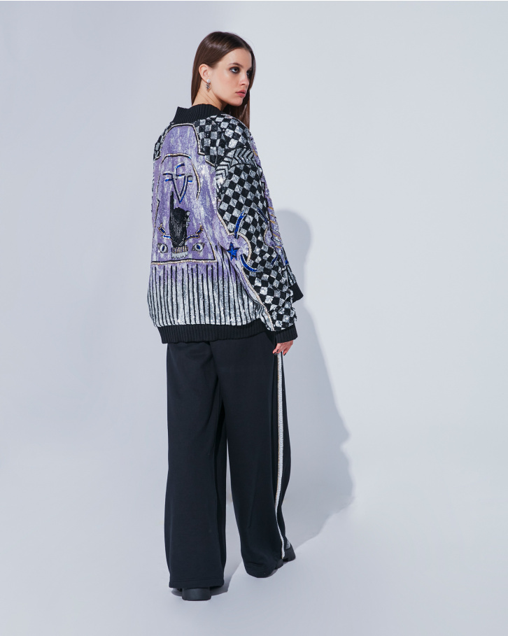 Salvo oversized hand embellished jacket