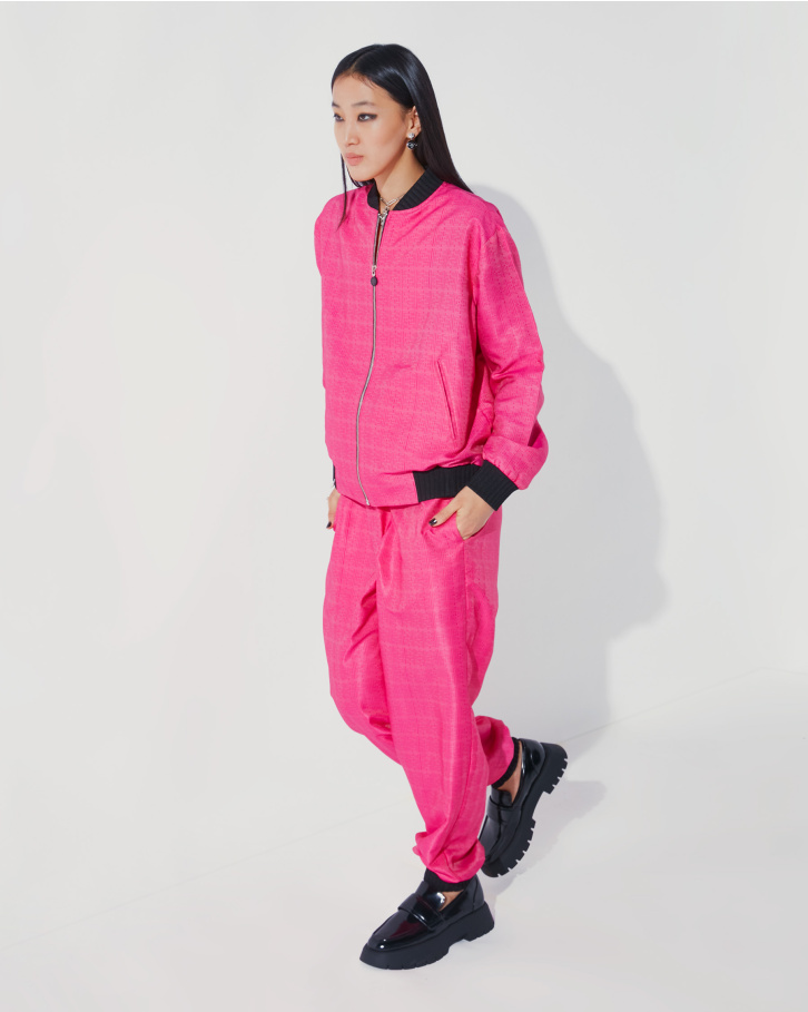 FSP Pink monogrammed bomber set