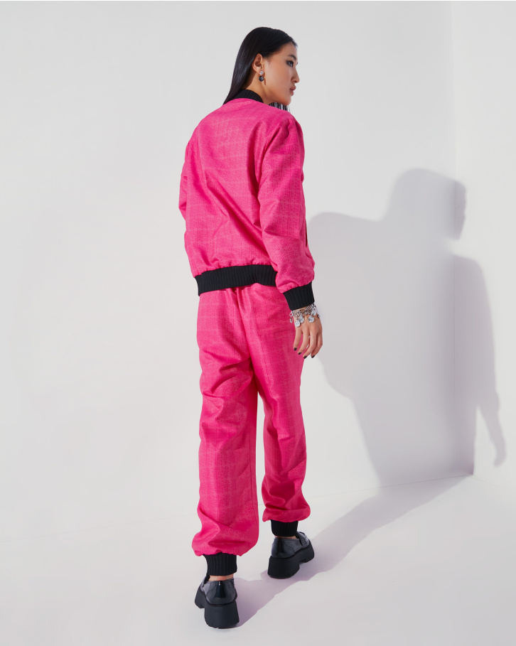 FSP Pink monogrammed bomber set