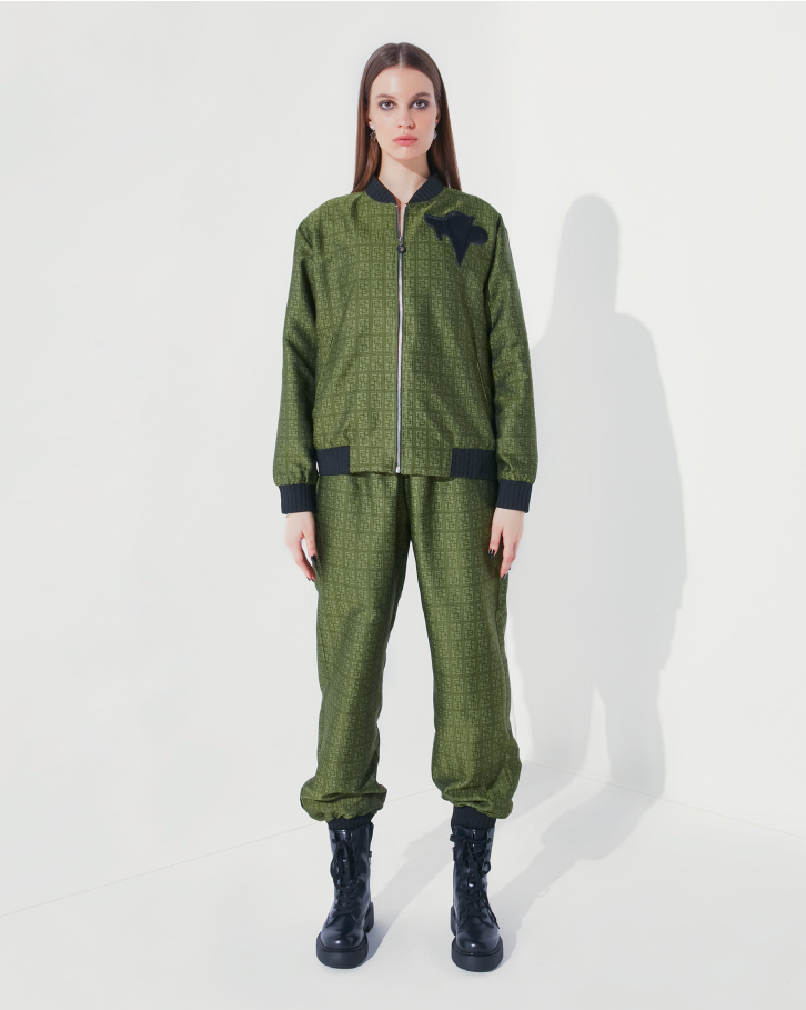 FSP Olive monogrammed bomber set