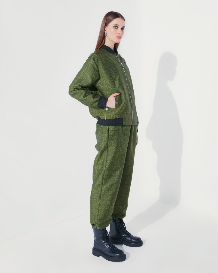 FSP Olive monogrammed bomber set