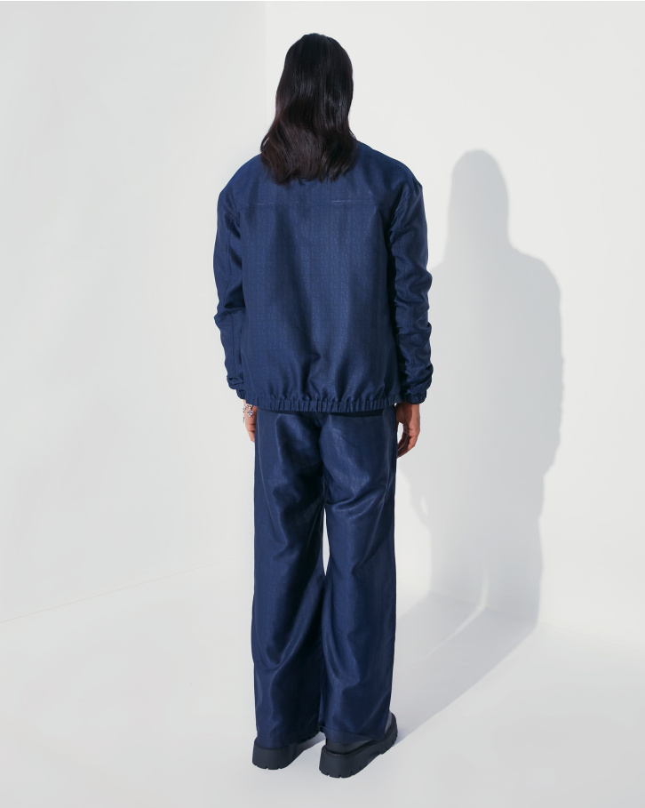 FSP monogrammed blue bomber jacket