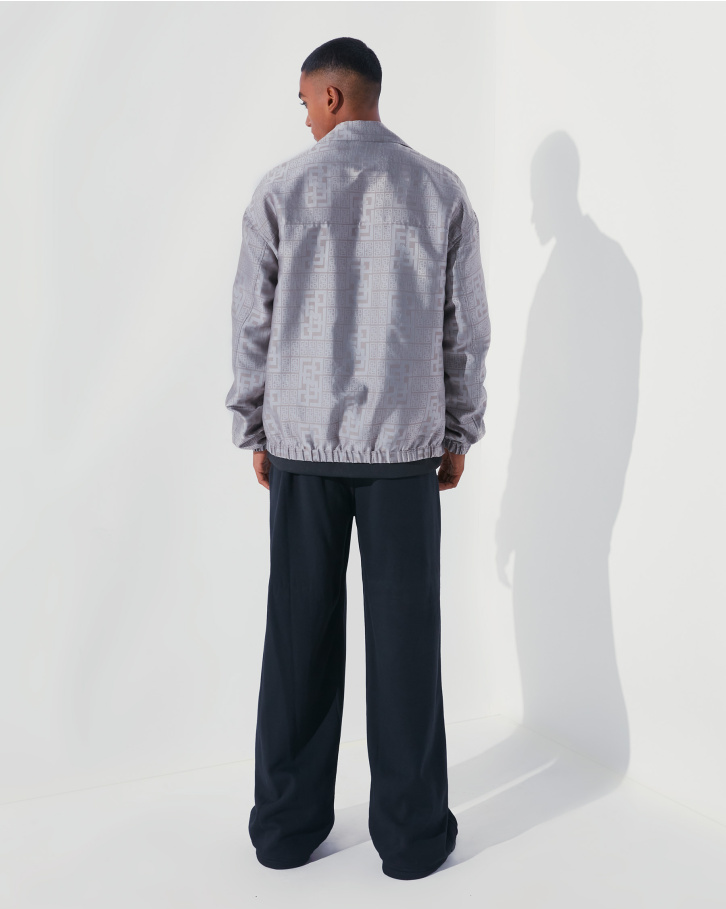 FSP monogrammed grey bomber jacket