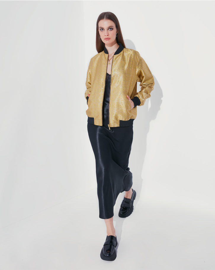 Golden FSP monogrammed bomber jacket