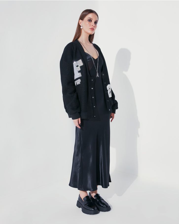 Glam patch oversized jacket