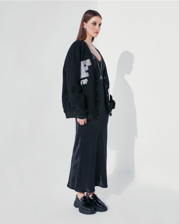 Glam patch oversized jacket