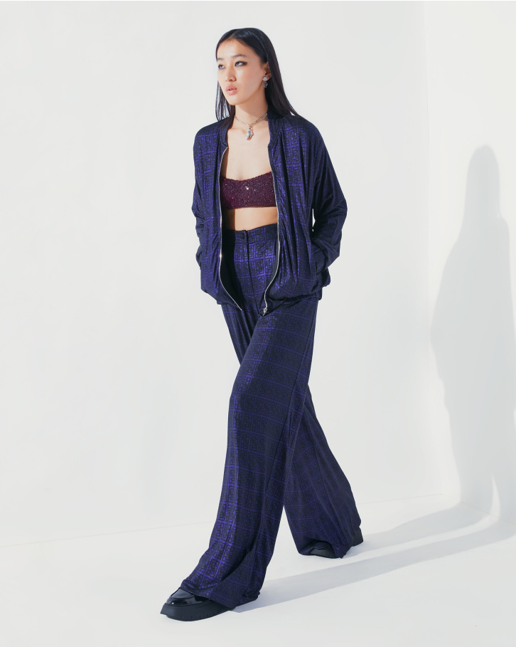 Purple FSP monogrammed bomber set