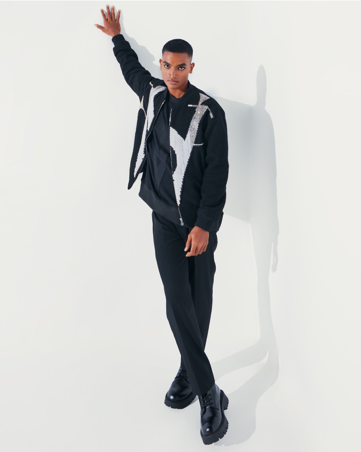 Cenda embellished fleece jacket