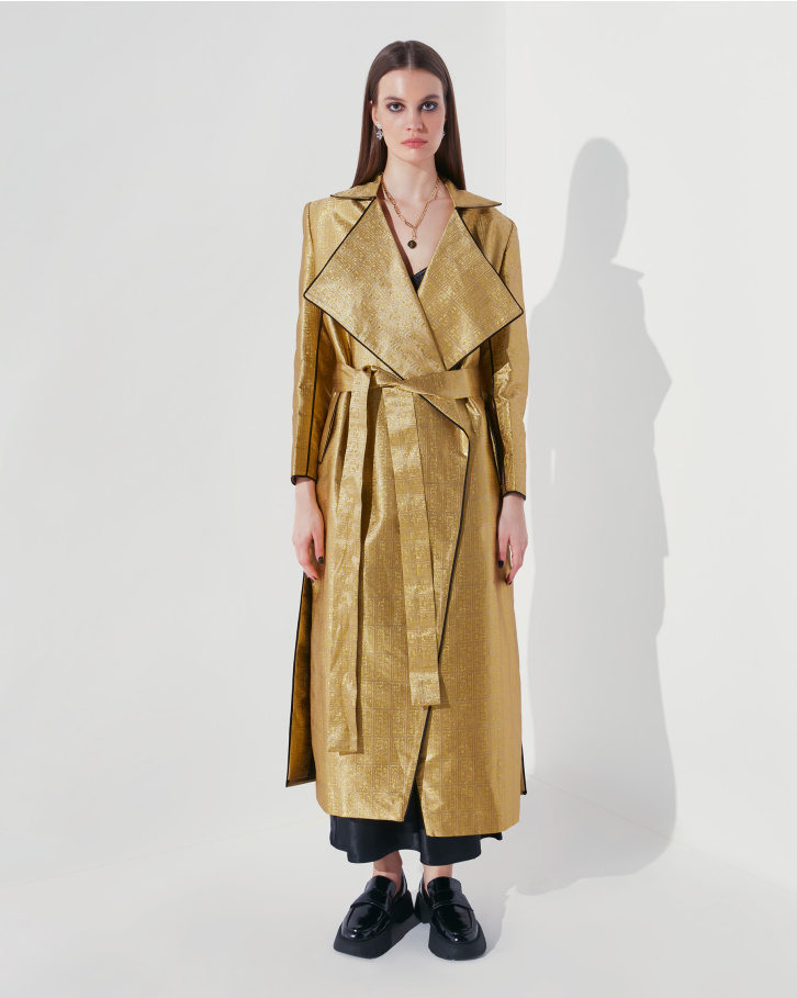 Golden FSP monogrammed oversized trench coat